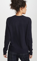 Cotton Cashmere Loose knit With V-Neck