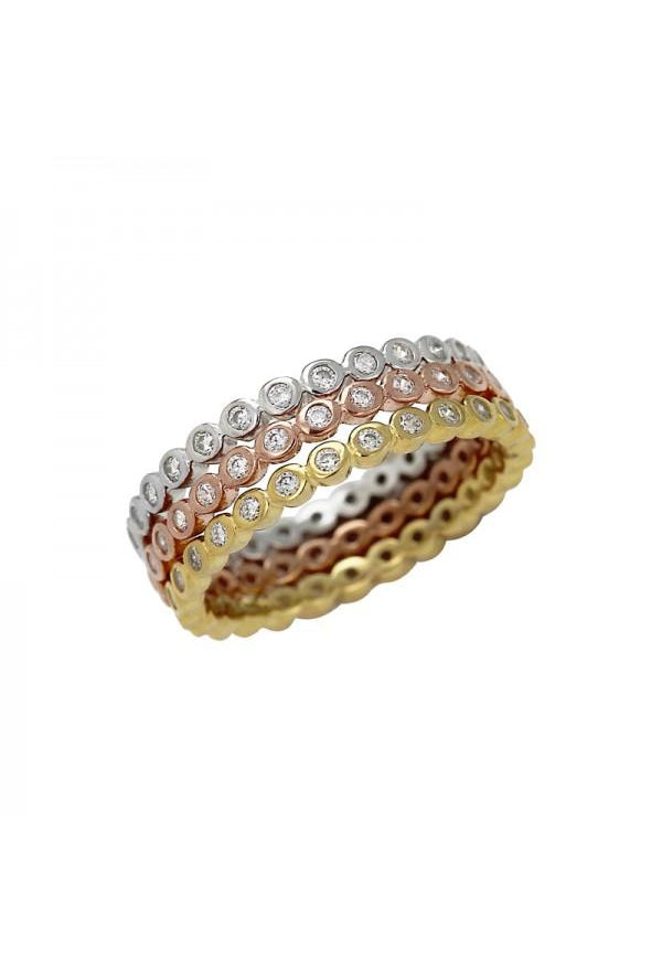 Little Sparkles  Stackable Gold Diamonds Ring