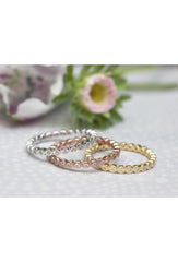 Little Sparkles  Stackable Gold Diamonds Ring