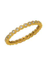 Little Sparkles  Stackable Gold Diamonds Ring