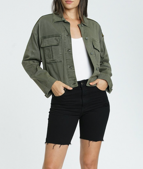 Cove Jacket Cropped Military