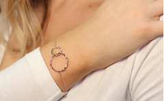 (New) Infinity Circles Adjustable Bracelet