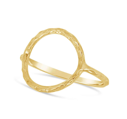 (New) Hammered Infinity Ring
