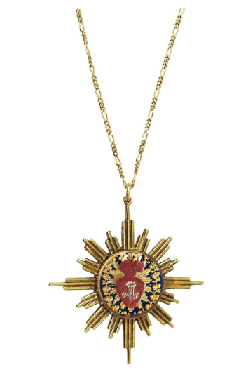 Glorious 17'' Necklace-bg-The Sacred Heart of Mary