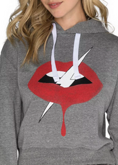 (New) Lips Crop Pullover