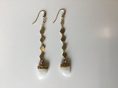 Rainbow Moonstone Drop Earings